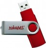 TakeMS 8Gb USB 2.0 Mini RUBBER Red