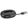 ���� USB HUB Belkin Travel, Pebble Series ���������, USB 2.0, 4 �����, Black (F4U029cw)