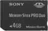 Sony 4Gb Memory Stick Pro Duo (MSMT4GN)