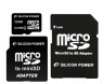 ���� ����� ������ Silicon Power microSDHC 16 GB Class 4 (+ 2 ��������) (SP016GBSTH004V30)