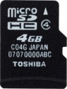 ���� Toshiba 4Gb microSDHC Class 4 (no adapter) (SD-C04GJ(BL3)