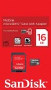 Sandisk 16Gb microSDHC class 4 (adapter SD) (SDSDQM-016G-B35A)