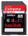 Sandisk 4Gb SDHC eXtreme HD Video (SDSDX-004G-X46)