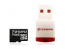 ���� Transcend 16Gb microSDHC Class 6 (USB reader) (TS16GUSDHC6-P3)