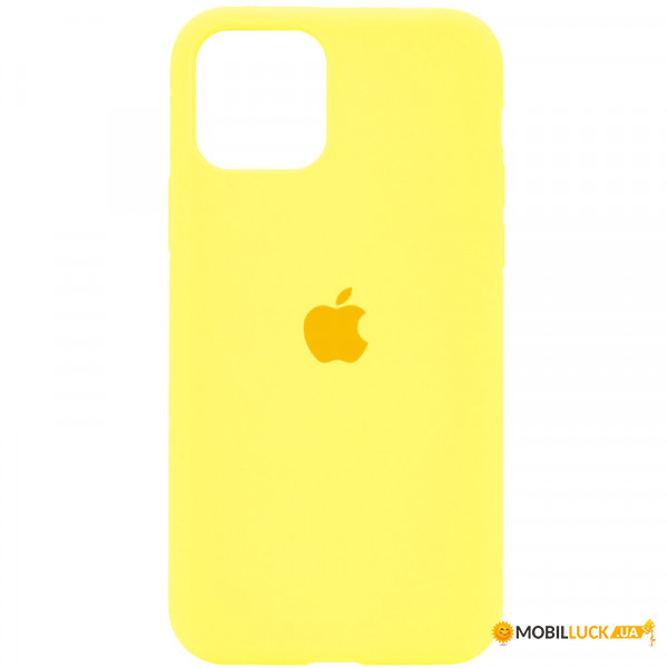   Silicone Full Case AA Open Cam Apple iPhone 11 Pro Sunny Yellow (FullOpeAAKPi11P-56)