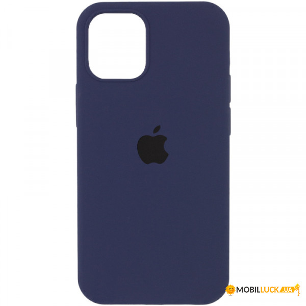   Silicone Full Case AA Open Cam Apple iPhone 12 Pro Dark Blue (FullOpeAAi12P-7)