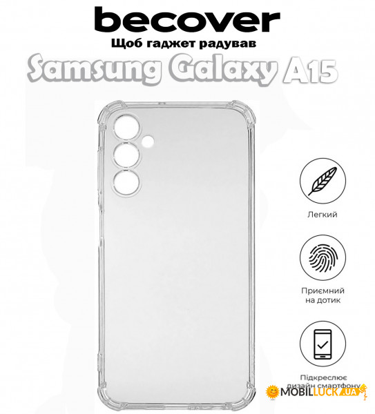  BeCover Anti-Shock Samsung Galaxy A15 SM-A155 Clear (710512)