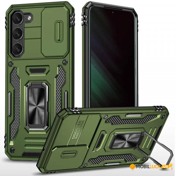   Epik Camshield Army Ring Samsung Galaxy S23 FE  / Army Green