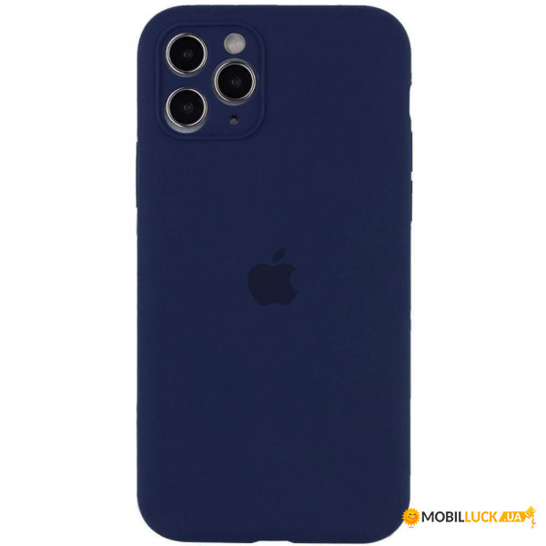  Epik Silicone Case Full Camera Protective (AA) Apple iPhone 12 (6.1)  / Deep navy