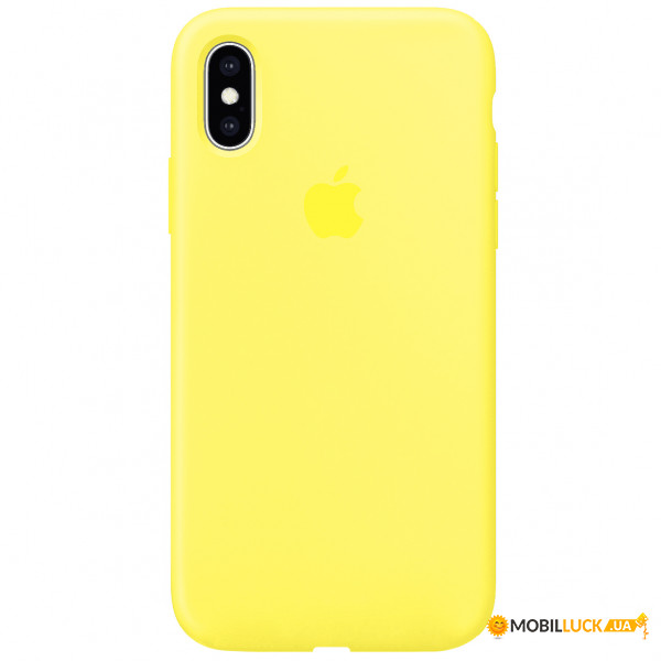  Epik Silicone Case Full Protective (AA) Apple iPhone XS Max (6.5)  / Yellow