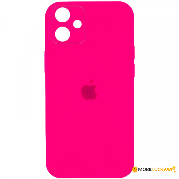  Epik Silicone Case Square Full Camera Protective (AA) Apple iPhone 11 (6.1)  / Barbie pink