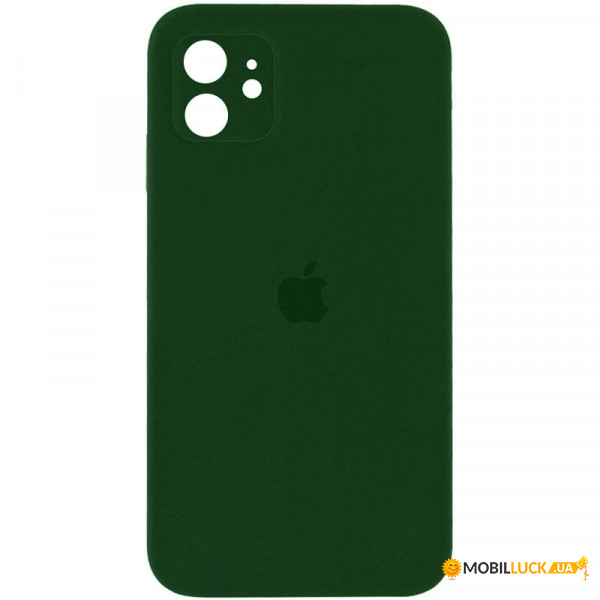  Epik Silicone Case Square Full Camera Protective (AA) Apple iPhone 11 (6.1)  / Army green