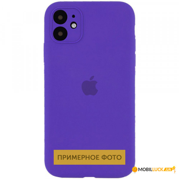  Epik Silicone Case Square Full Camera Protective (AA) Apple iPhone 7 / 8 / SE (2020) (4.7)  / Ultra Violet
