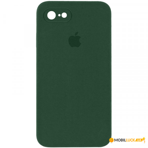  Epik Silicone Case Square Full Camera Protective (AA) Apple iPhone 7 / 8 / SE (2020) (4.7)  / Cyprus Green