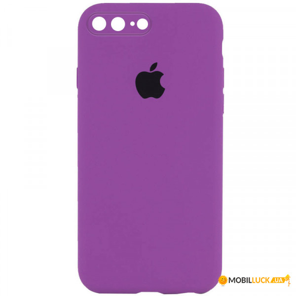  Epik Silicone Case Square Full Camera Protective (AA) Apple iPhone 7 plus / 8 plus (5.5)  / Grape