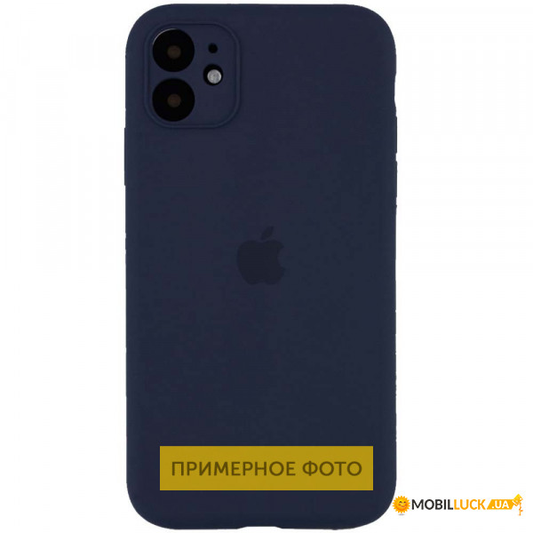  Epik Silicone Case Square Full Camera Protective (AA) Apple iPhone XR (6.1) - / Midnight blue