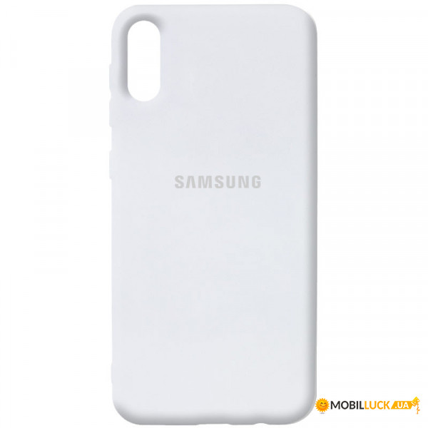  Epik Silicone Cover Full Protective (AA) Samsung Galaxy A02  / White