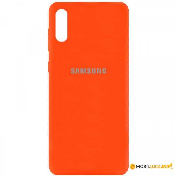  Epik Silicone Cover Full Protective (AA) Samsung Galaxy A02  / Neon Orange