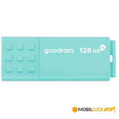 USB   Goodram 128GB UME3 Care Green USB 3.2 (UME3-1280CRR11)
