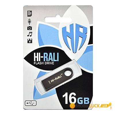 - HI-RALI 16GB Shuttle series Black (HI-16GBSHBK)