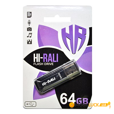 - 64GB Hi-Rali Stark Series Black (HI-64GBSTBK)