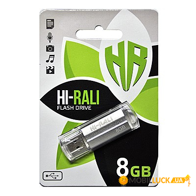  USB 8GB Hi-Rali Corsair Series Silver (HI-8GBCORSL)