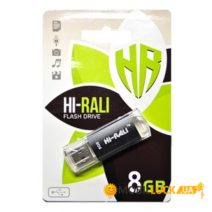  USB 8GB Hi-Rali Rocket Series Black (HI-8GBVCBK)