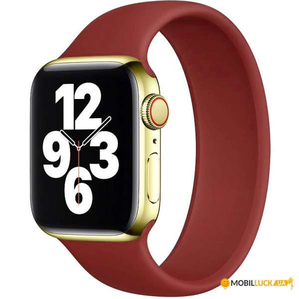  Epik Solo Loop Apple watch 42mm/44mm 150mm (5)  / Dark Red