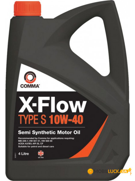   Comma X-FLOW TYPE S 10W-40-4Lx12 (XFS4L)