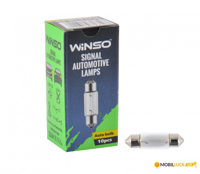    Winso 12V C10W 10W SV8.5 T11x37, 10 (713190)