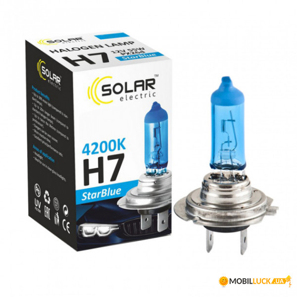  Solar H7 12V 55W PX26d StarBlue 4200K, SET (10/100.) (1247S2)