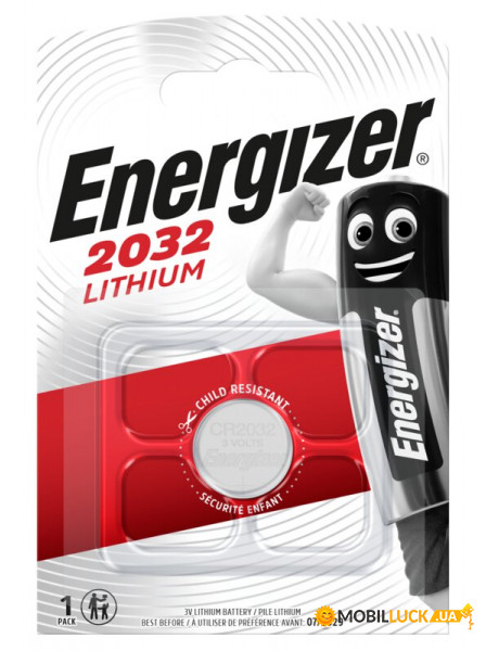   Energizer 2032 Lithium, CR2032, 3V,  1