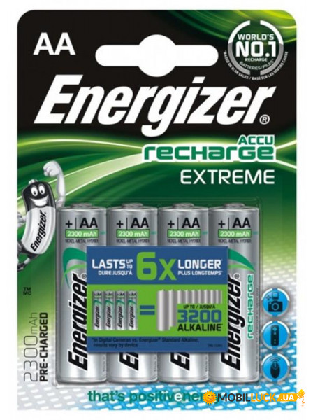  Energizer Recharge Extreme AA/HR06 LSD Ni-MH 2300 mAh BL 4 