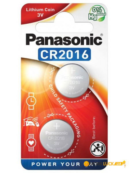   Panasonic Lithium Power CR-2016EL/2B, CR2016, 3V,  2,   ., Indonesia