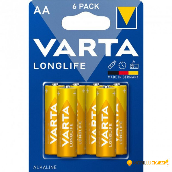   Varta Longlife (4106 101 436), AA/(HR6),  6, Germany