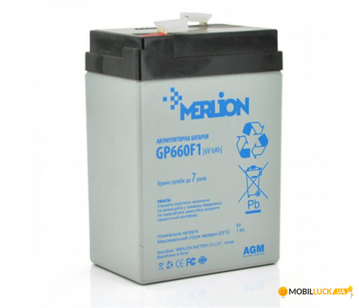   Merlion 6V 6AH (GP660F1/06000) AGM