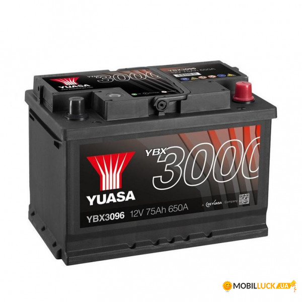   Yuasa 12V 76Ah SMF Battery YBX3096
