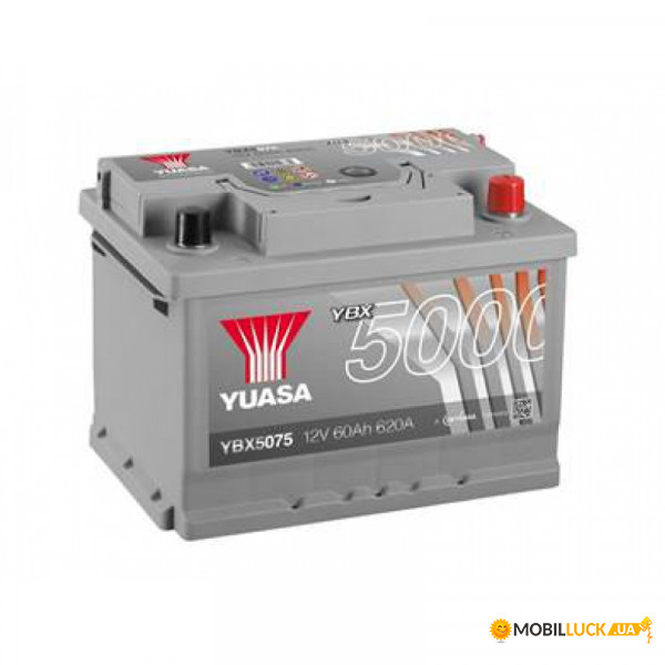   Yuasa 12V 60Ah Silver High Performance Battery YBX5075