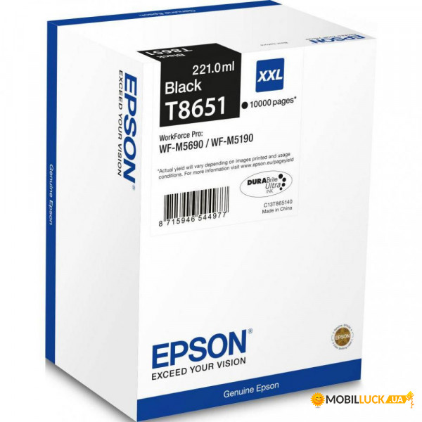  Epson WF-M5190/WF-M5690 Black (C13T865140)