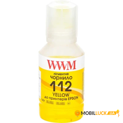  WWM 112  Epson L11160/6490 140 Yellow  (E112YP)