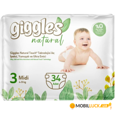  Giggles Natural 3 Midi 4-9  34  (8680131206391)