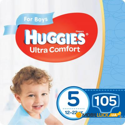  Huggies Ultra Comfort 5 Box   (12-22 ) 105  (5029053546902)