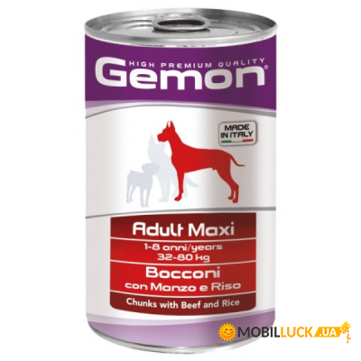    Gemon Dog Wet Maxi Adult      1.25  (8009470387903)