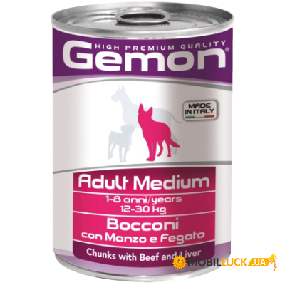    Gemon Dog Wet Medium Adult      415  (8009470387859)