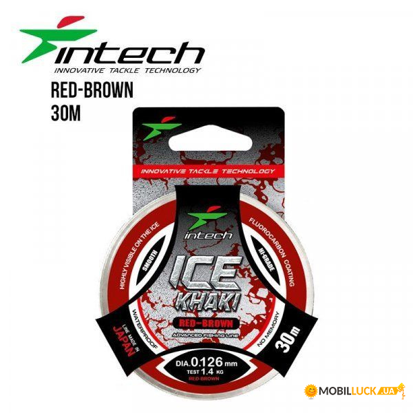  Intech Khaki Ice Line red-brown 30m (0.126mm, 1.4kg)