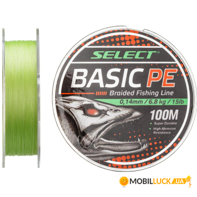  Select Basic PE 100m Light Green 0.08mm 8lb/4kg (1870.27.46)