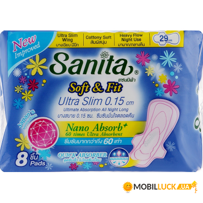  Sanita Soft & Fit Ultra Slim Wing 29  8  (8850461601610)
