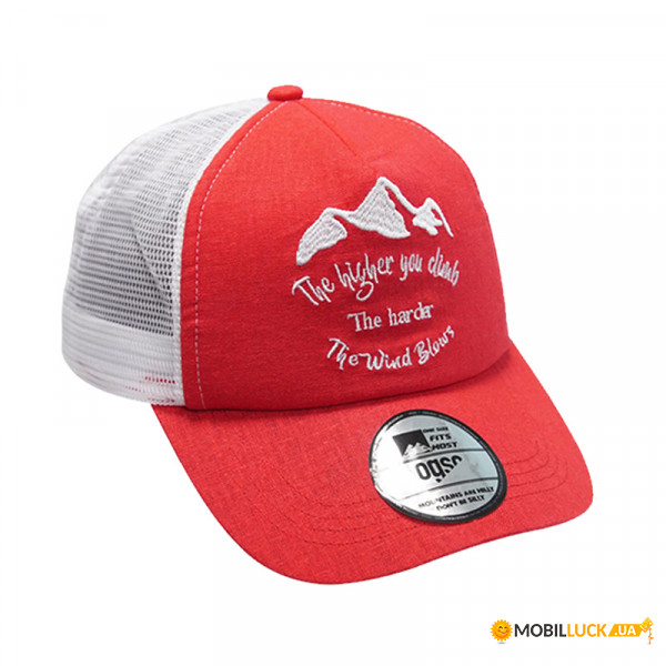  Ogso Trucker Hat Red-Rose (OGSO-TRACKREDGR)
