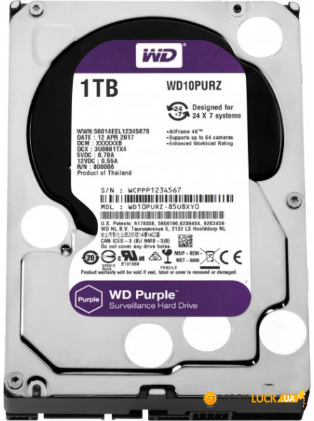   Western Digital 1.0TB Purple (WD10PURZ)