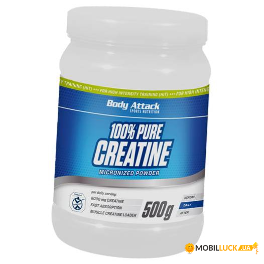  Body Attack 100% Pure Creatine Powder 500   (31251002)